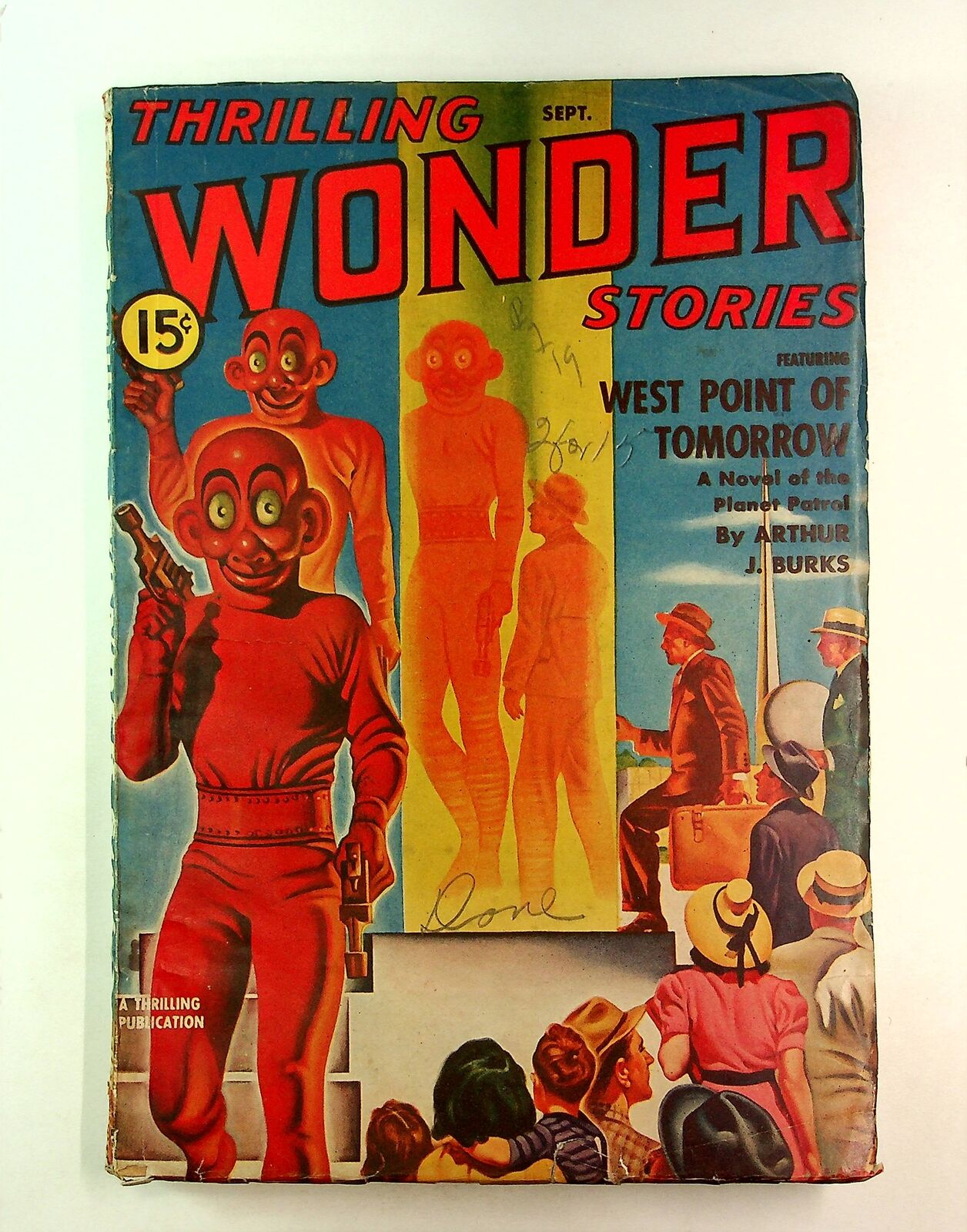 Thrilling Wonder Stories Pulp Sep 1940 Vol. 17 #3 VG- 3.5