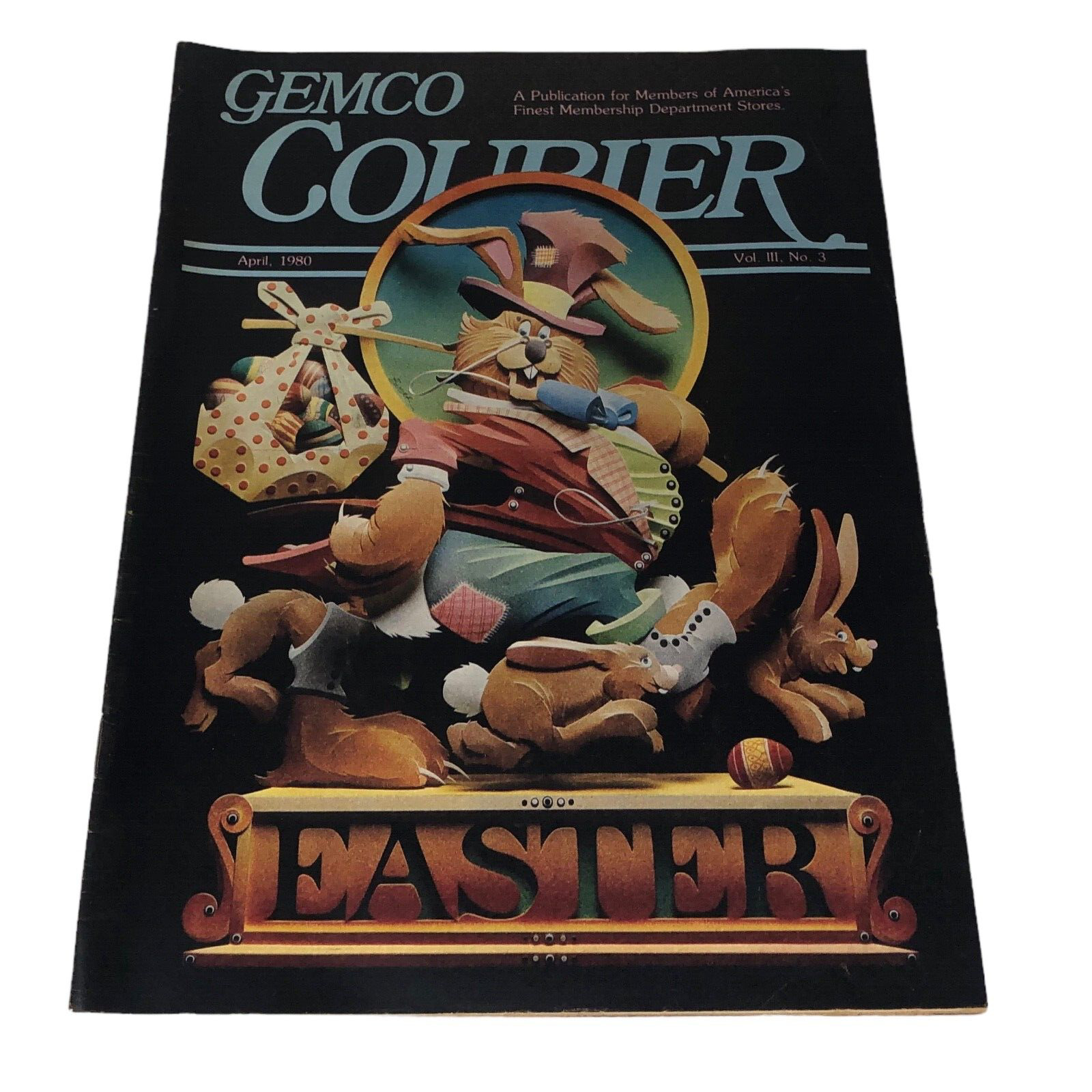 VTG Gemco Courier April 1980 Easter Bunny Magazine Store Pre-Costco