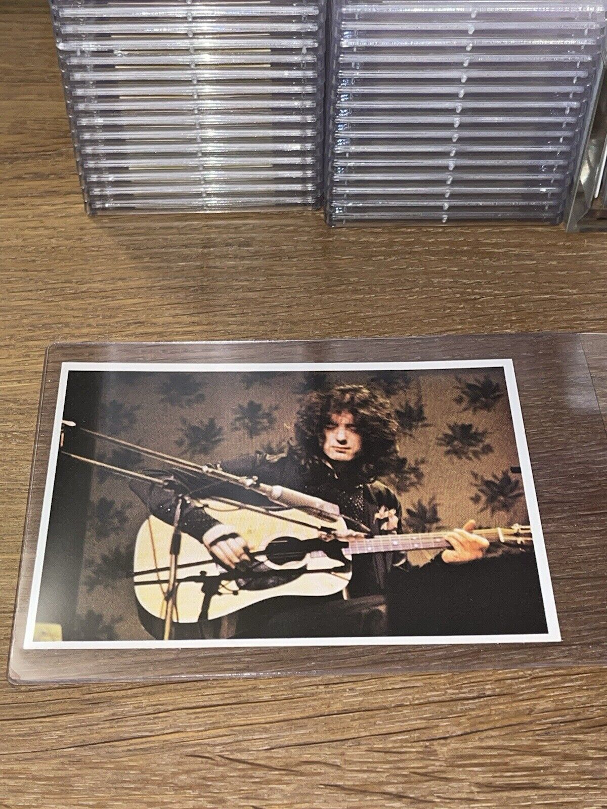 1974 Jimmy Page Led Zeppelin Panini 🎥 Picture Music Card Pop Sticker Card RARE