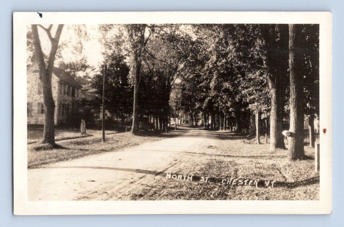 RPPC 1936. CHESTER, VT. NORTH STREET. POSTCARD L29