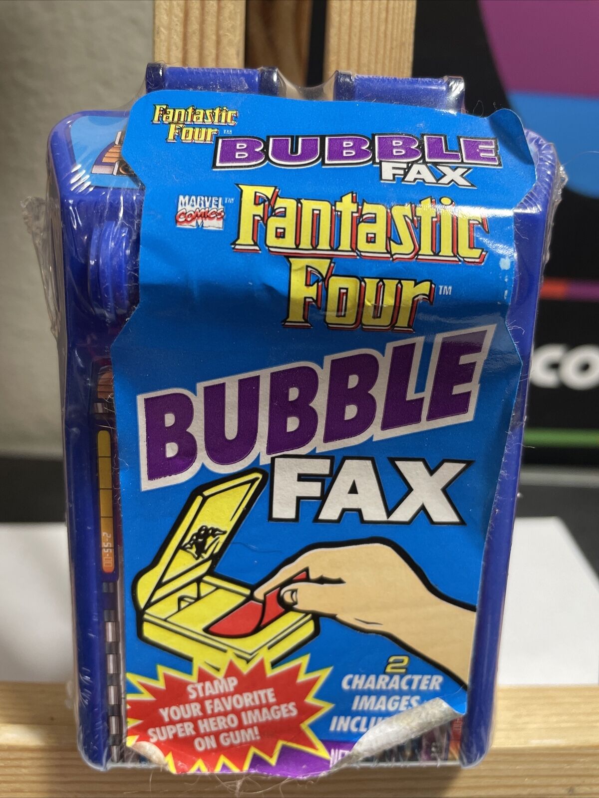 1995 SEALED Fantastic Four Bubble Gum Fax Box Wrapper