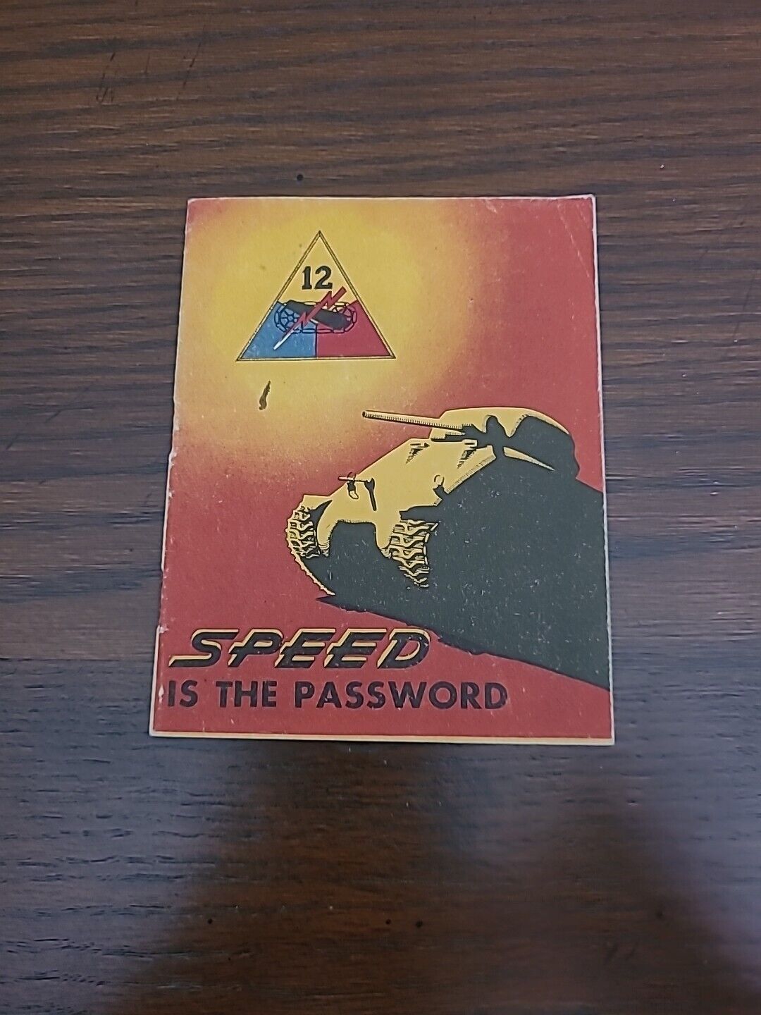 WWII 12th Armored Division 1942-1945 Unit History Booklet Speed Is The Password