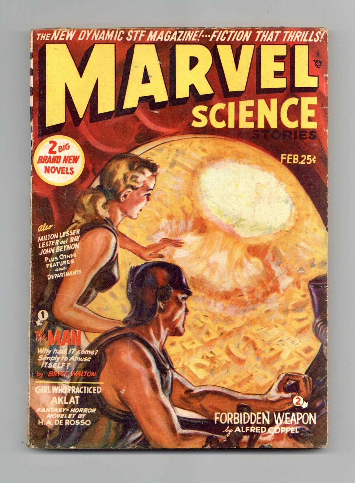 Marvel Science Stories Pulp 2nd Series Feb 1951 Vol. 3 #2 VG