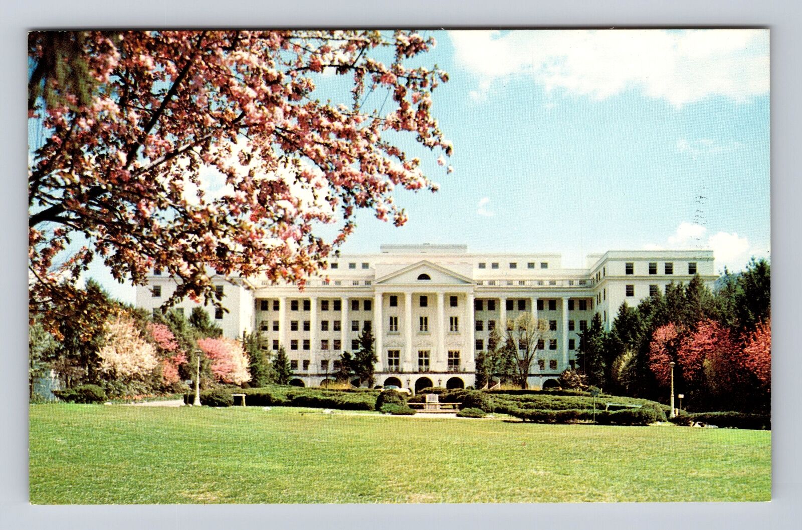 White Sulphur Springs WV-West Virginia, The Greenbrier Hotel, Vintage Postcard