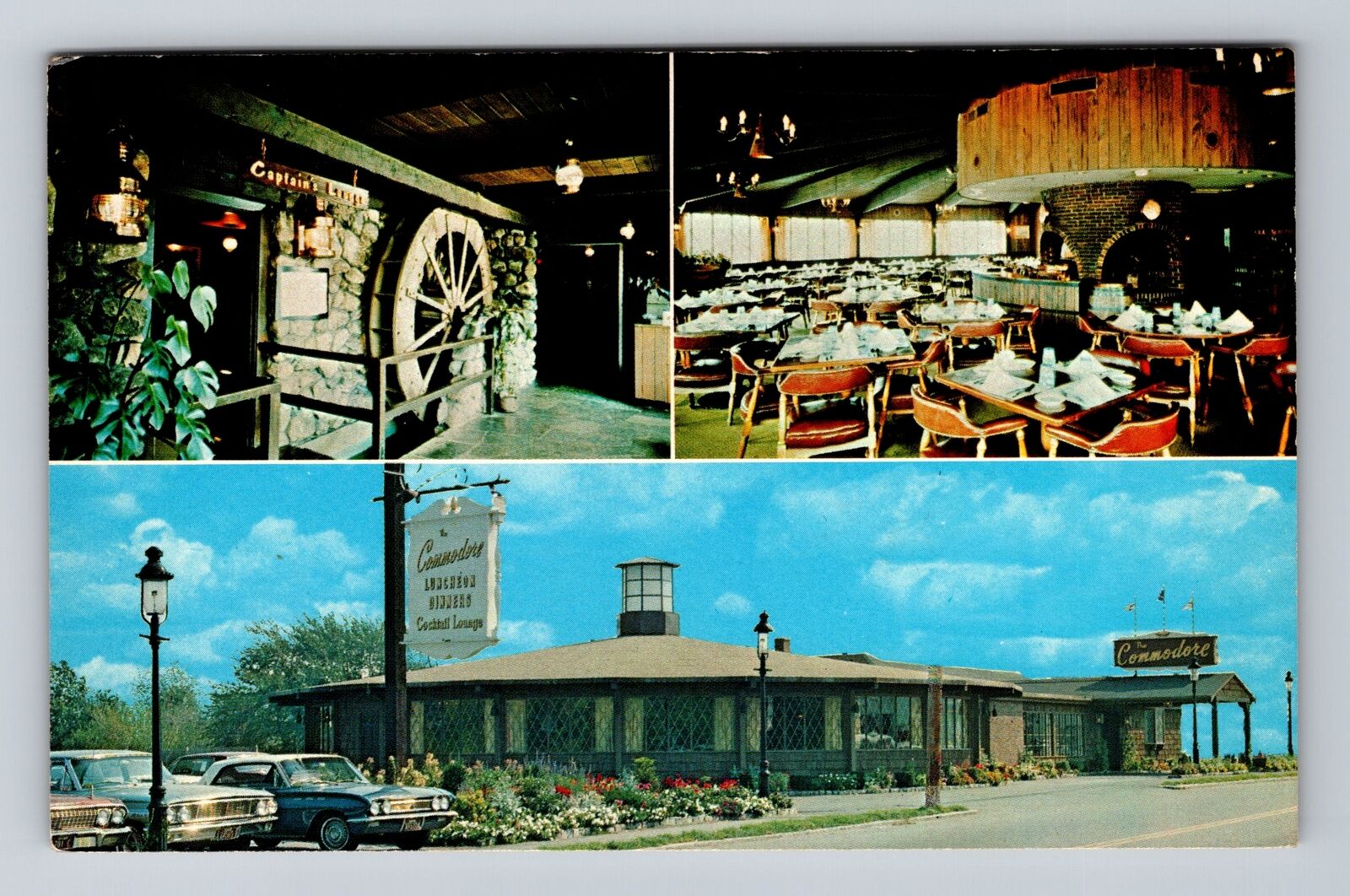 New Beverly MA-Massachusetts, The Commodore Dining Antique Vintage Postcard