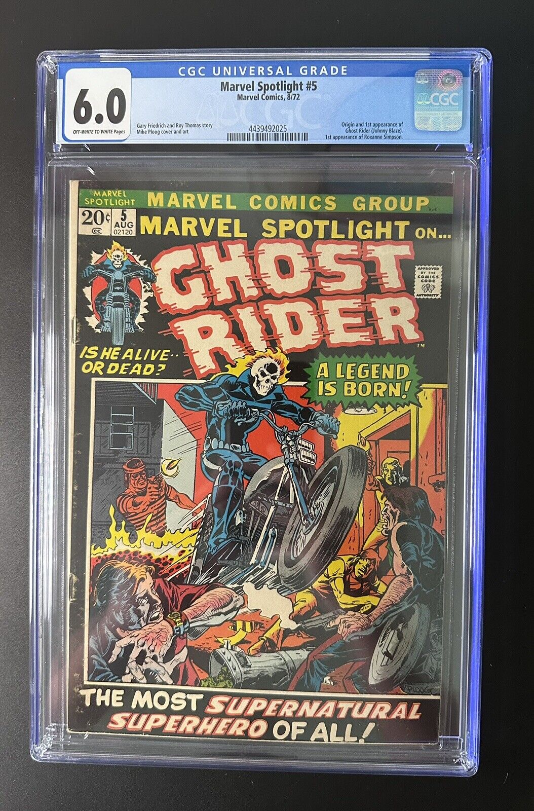 Marvel Spotlight #5 Marvel Comics, 8/72 - Ghost Rider - CGC 6.0