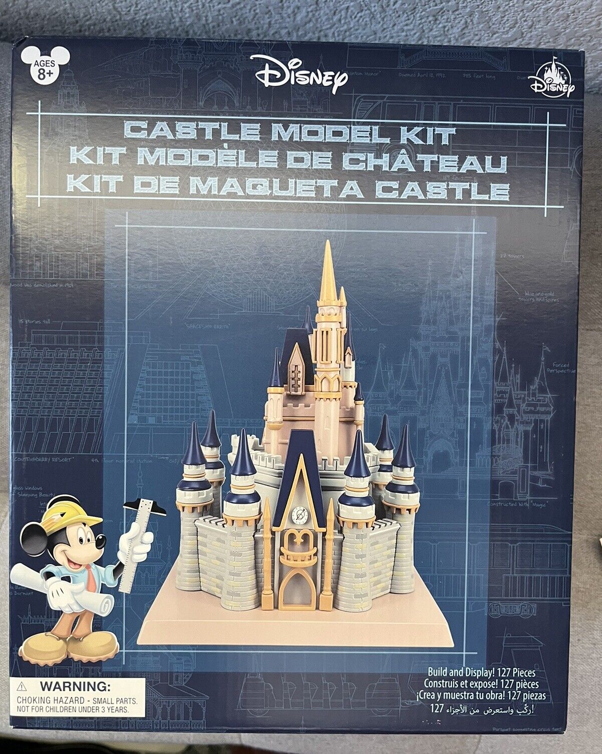 Disney Disneyland Piece Build & Display Cinderella Castle Model Building Kit NIB