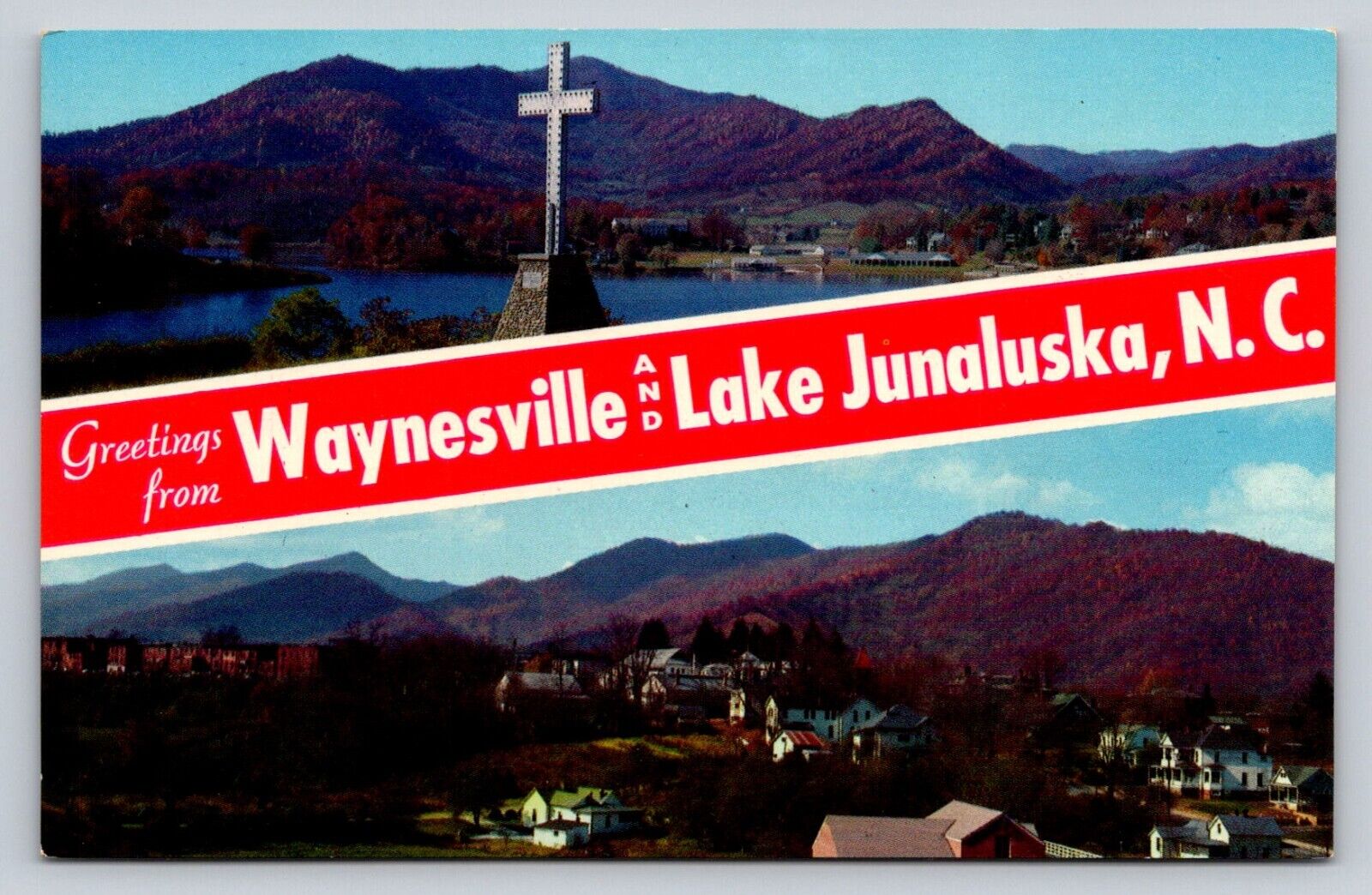 Greetings From Waynesville And Lake Junaluska Waynesville North Carolina P549