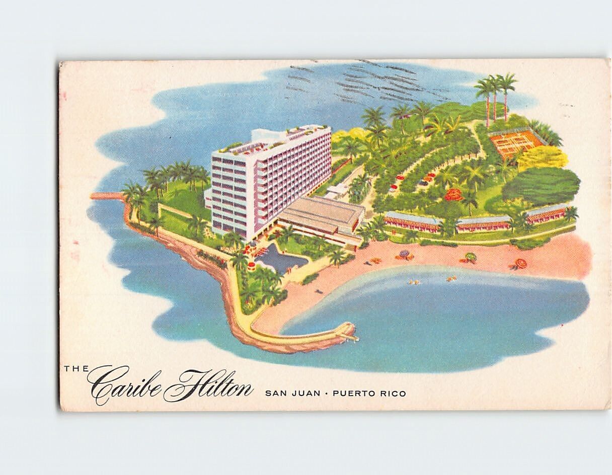 Postcard The Caribe Hilton San Juan Puerto Rico