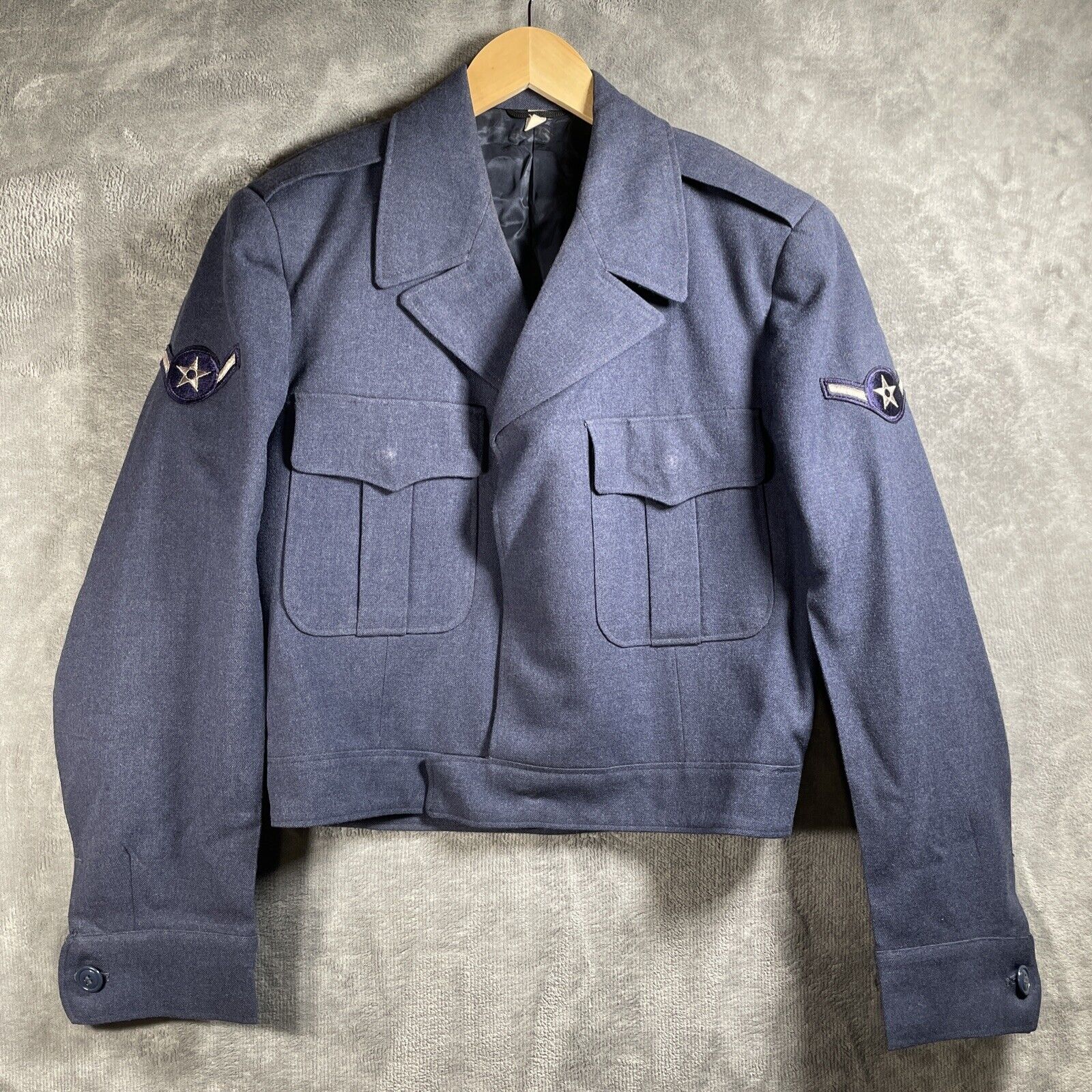 VTG 50’s US Air Force Jacket Men’s 41R Battle Dress Wool Korean War Eisenhower