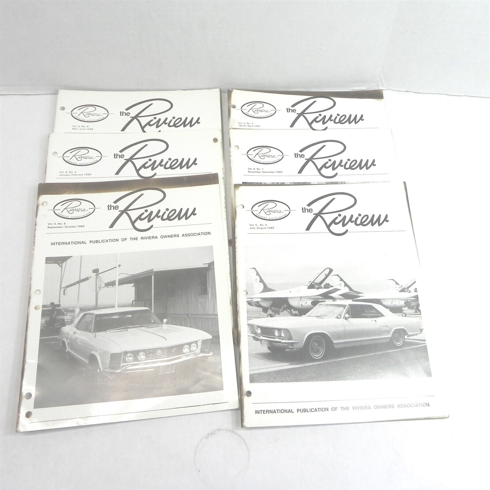 VINTAGE 1989 THE RIVIERA MAGAZINE LOT OF 6 ISSUES MAILOUT BUICK NEWSLETTER