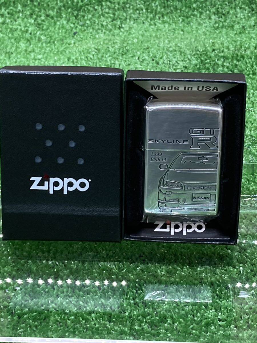 Zippo Oil Lighter Lighter Skyline SKYLINE GT R BNR34 1999 Limited Quantity Mod