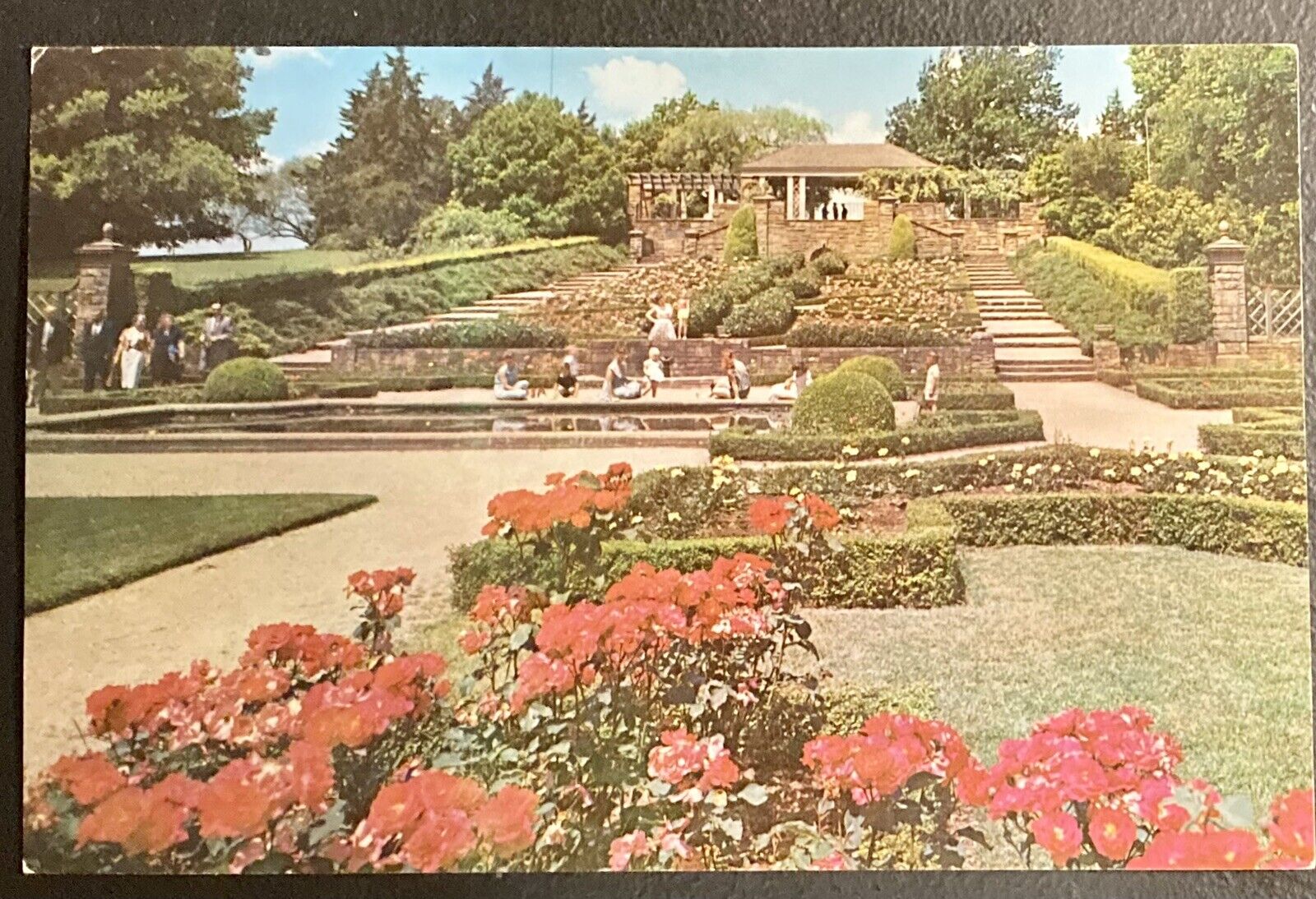 Fort Worth Texas Trinity Park Shelter House Botanic Gardens Oversized Postcard