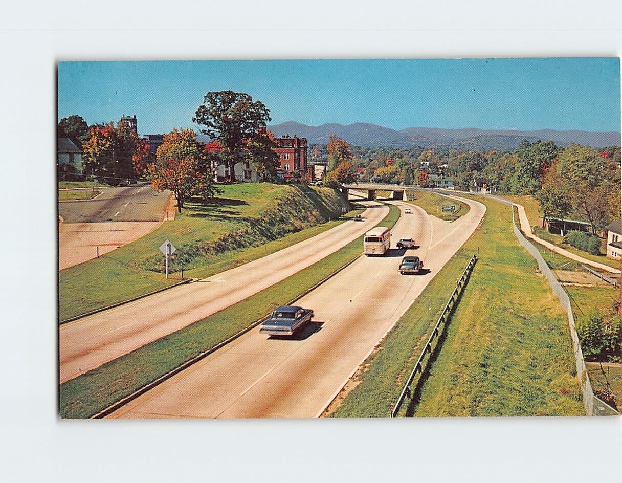 Postcard Expressway Looking West Asheville North Carolina USA