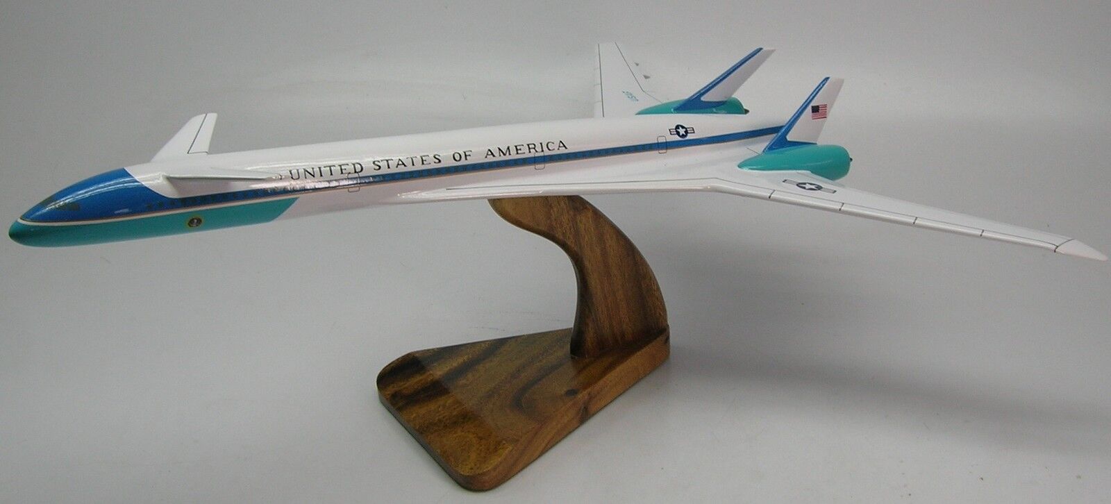 Boeing Sonic Cruiser Air Force One AF1 Airplane Desktop Wood Model 