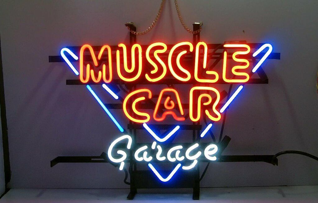 New Muscle Car Garage Beer Bar Lamp Neon Light Sign 20