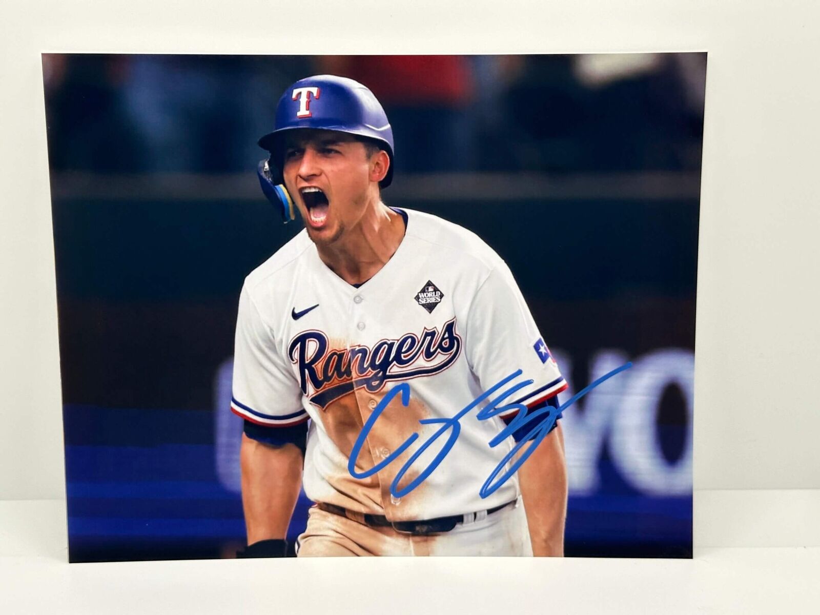 Corey Seager Rangers Signed Autographed Photo Authentic 8X10 COA