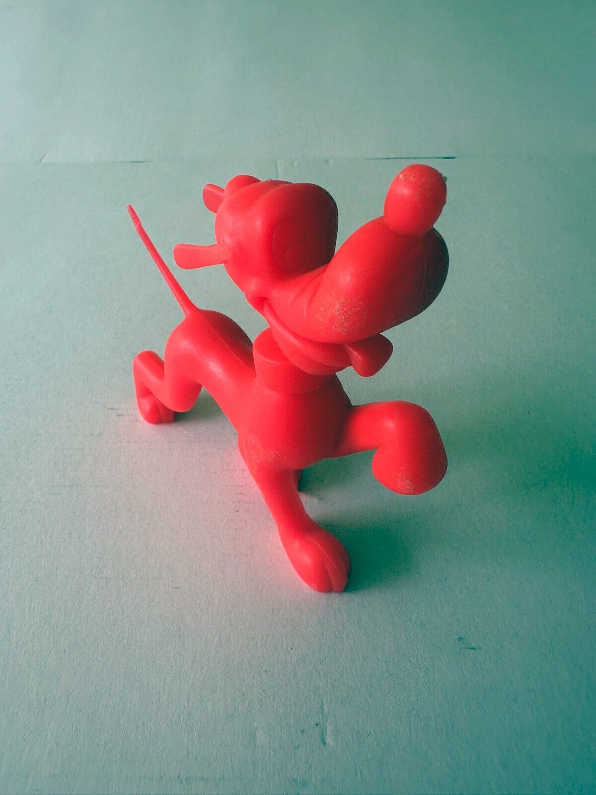 Louis Marx Goofy red plastic figurine Walt Disney collectible toy 1971