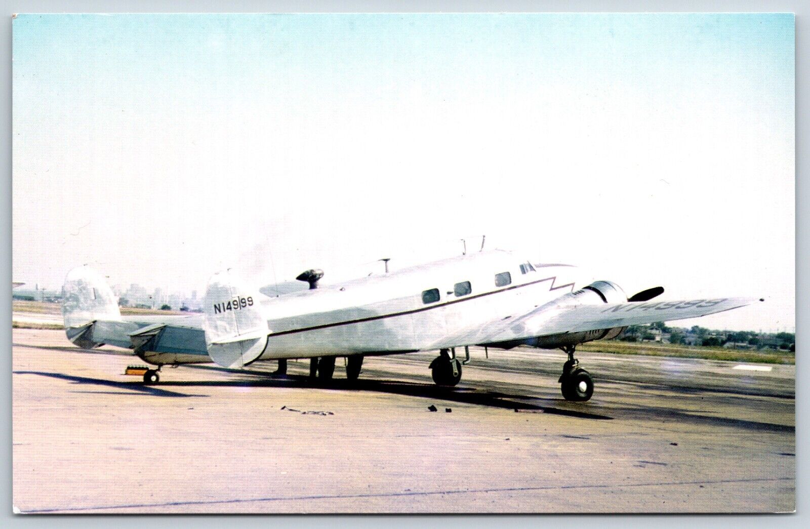 Postcard Lockheed 12 Airplane Unposted