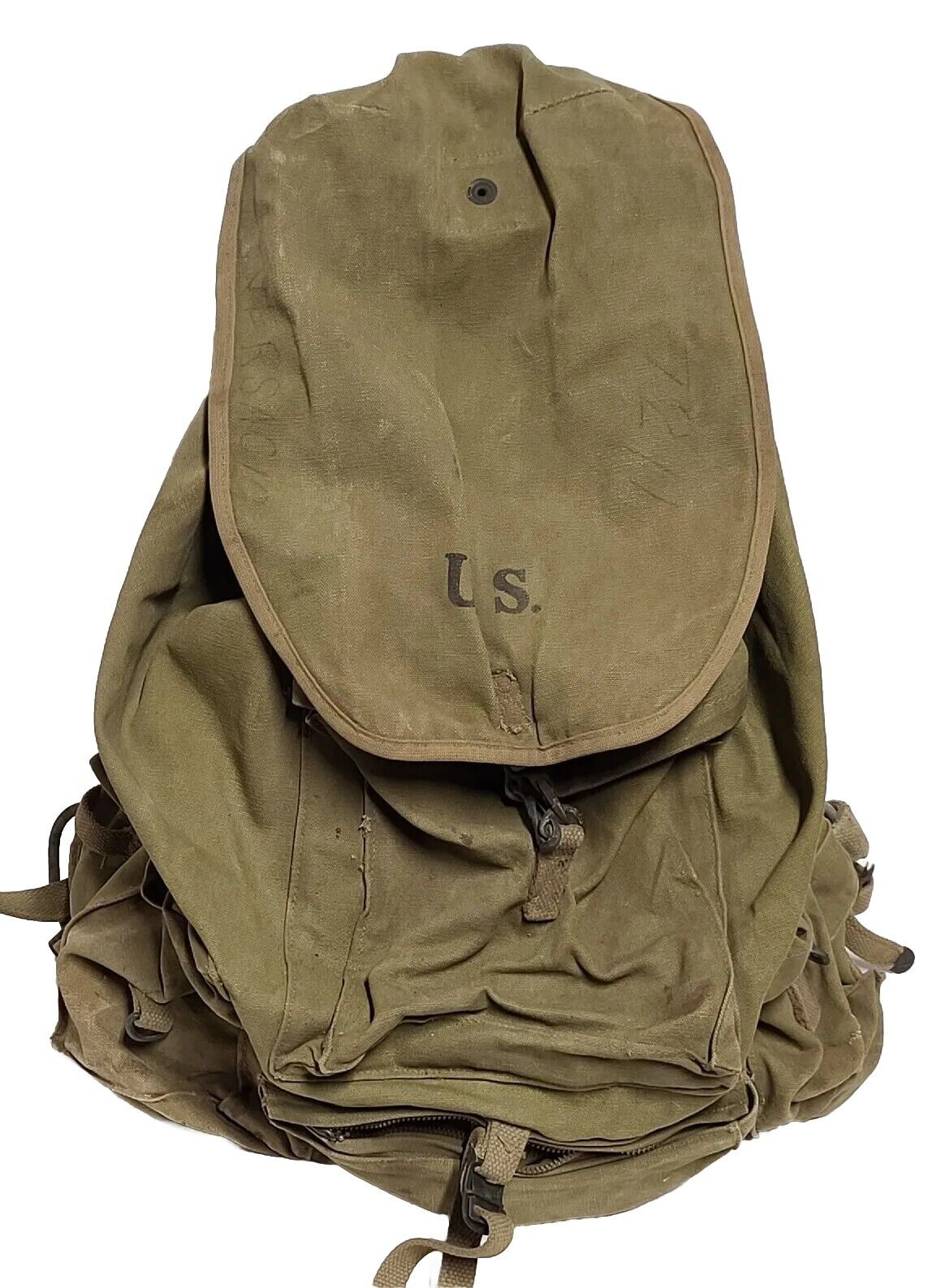 VINTAGE WWII U.S. Rucksack Backpack, Metal Frame