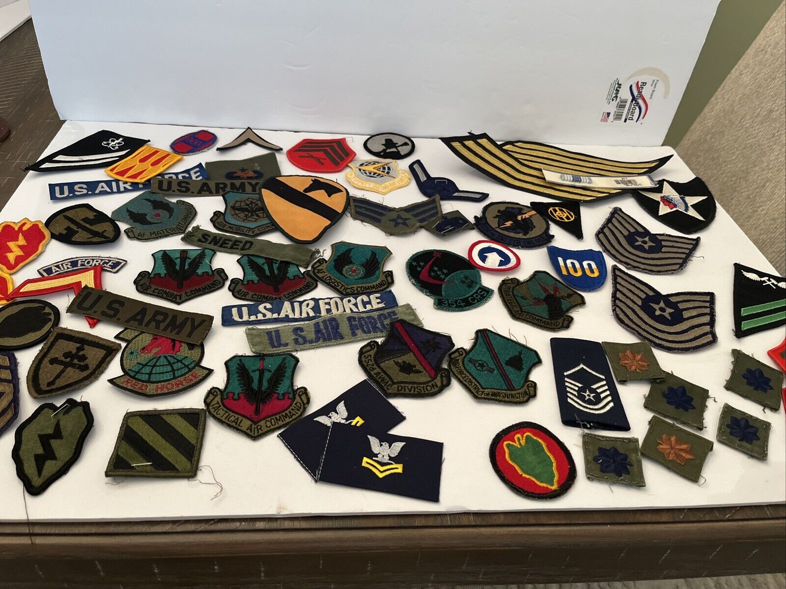 HUGE LOT OF MILITARY PATCHES,ARMY,NAVY,AIR FORCE,MARINES; VN Modern