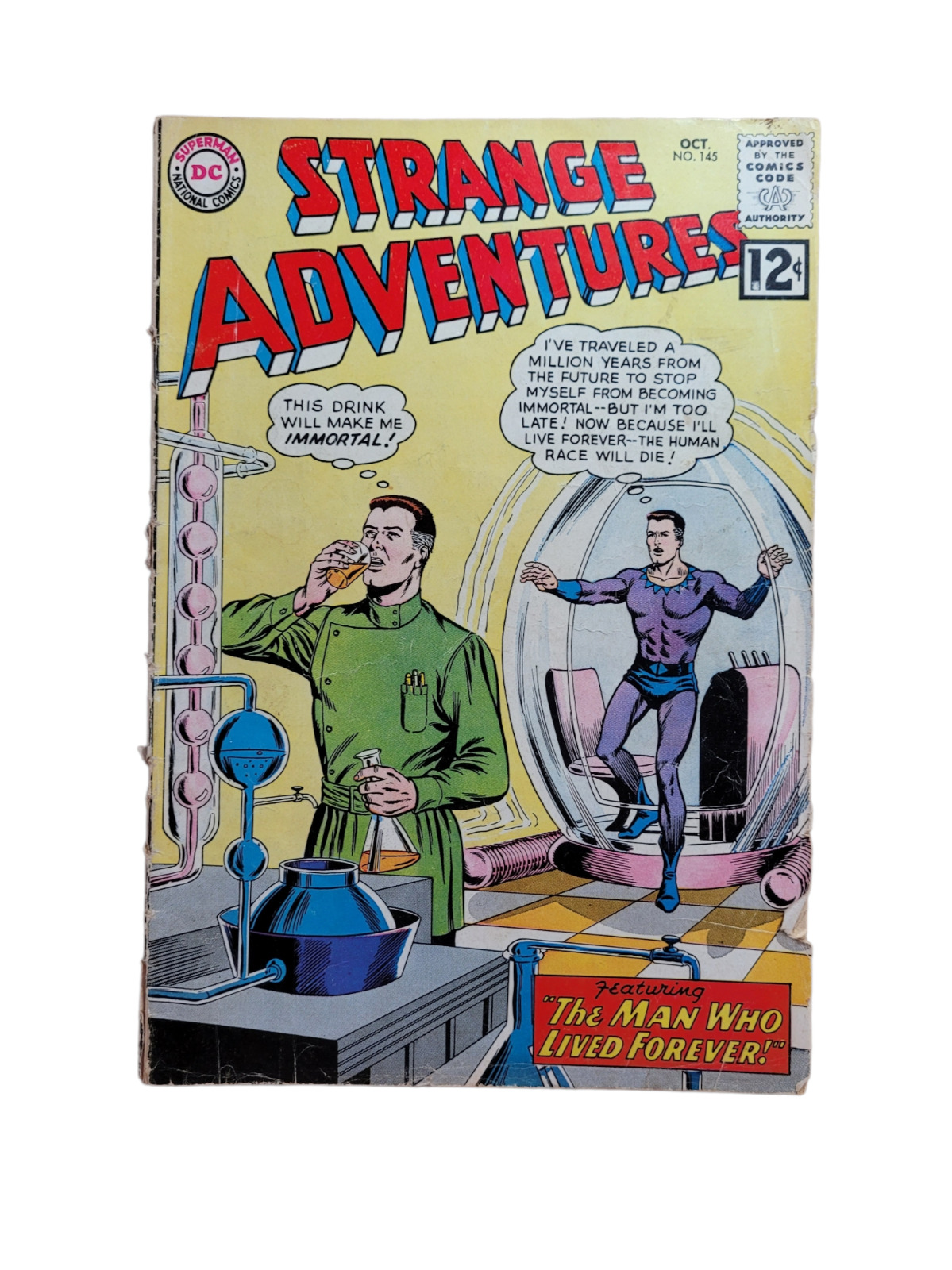 2 Book Strange Adventures Lot - #\'s 145 + 179 Silver Age DC Comics Sci Fi