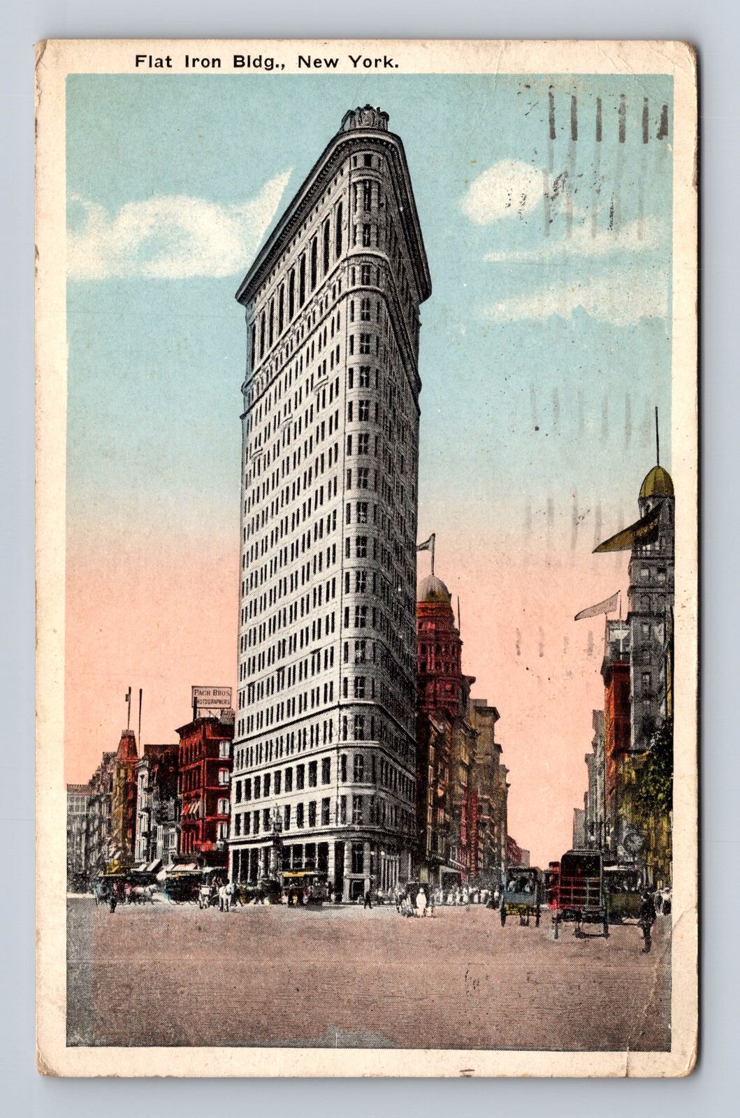 New York City NY-New York, Flat Iron Building, Antique, Vintage c1916 Postcard