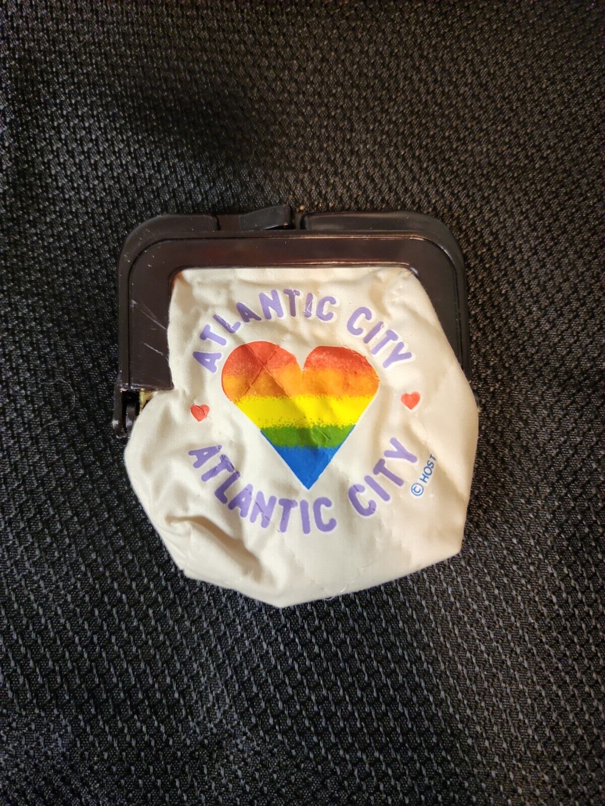 Vintage Atlantic City Rainbow Pride Heart By Host 