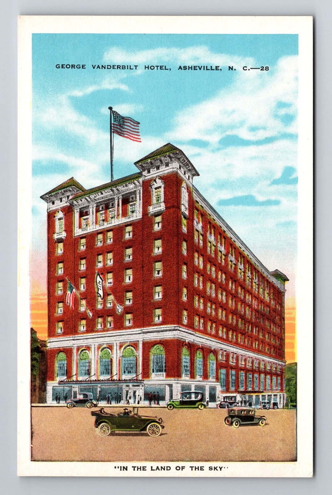 Asheville NC-North Carolina, George Vanderbilt Hotel, Antique Vintage Postcard
