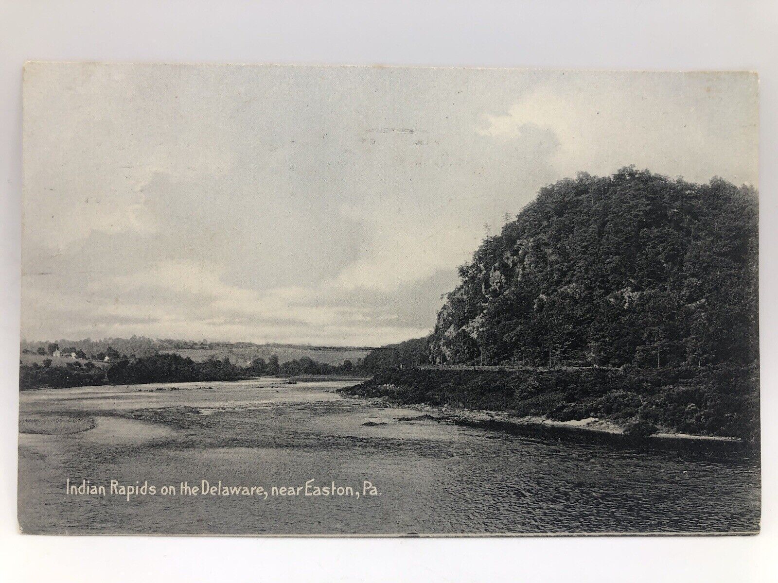 Postcard Indian Rapids on the Delaware near Easton Pennsylvania 1907