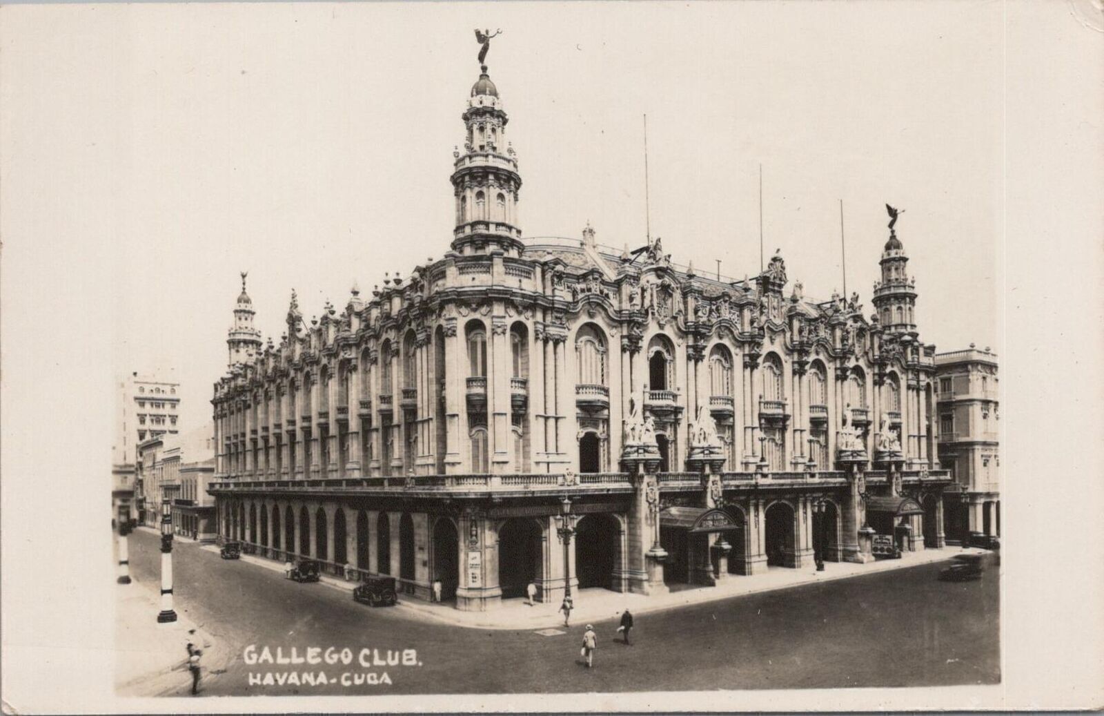 RPPC Postcard Cuba Gallego Cub Havana 