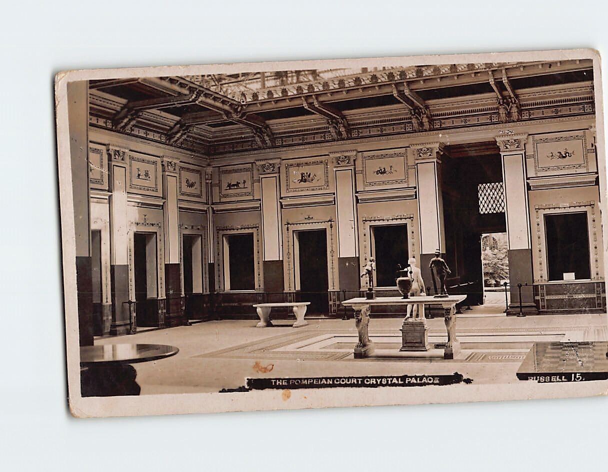 Postcard The Pompeian Court Crystal Palace London England