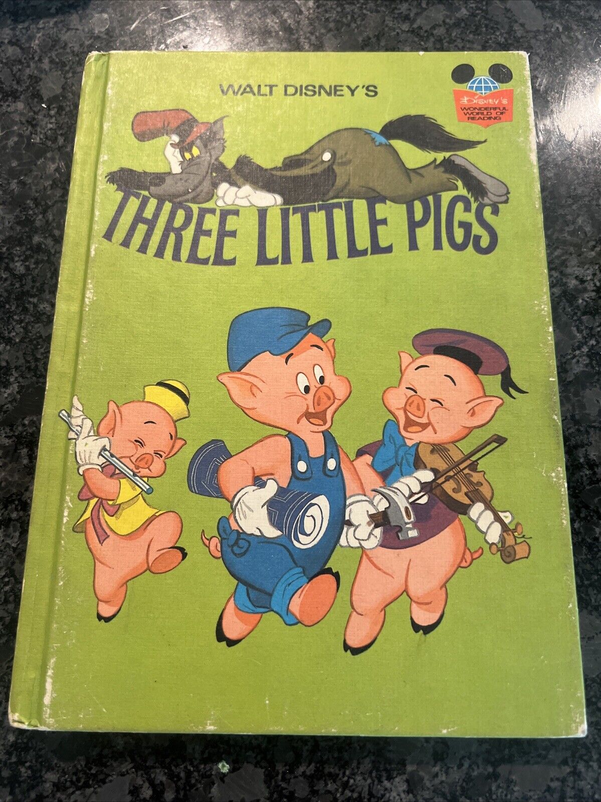 Vintage Disney's Wonderful World of Reading Three Little Pigs 1972