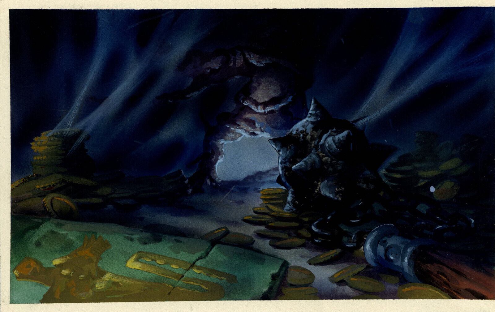 Warner Brothers-Thumbelina-Original Background Painting by Don Bluth