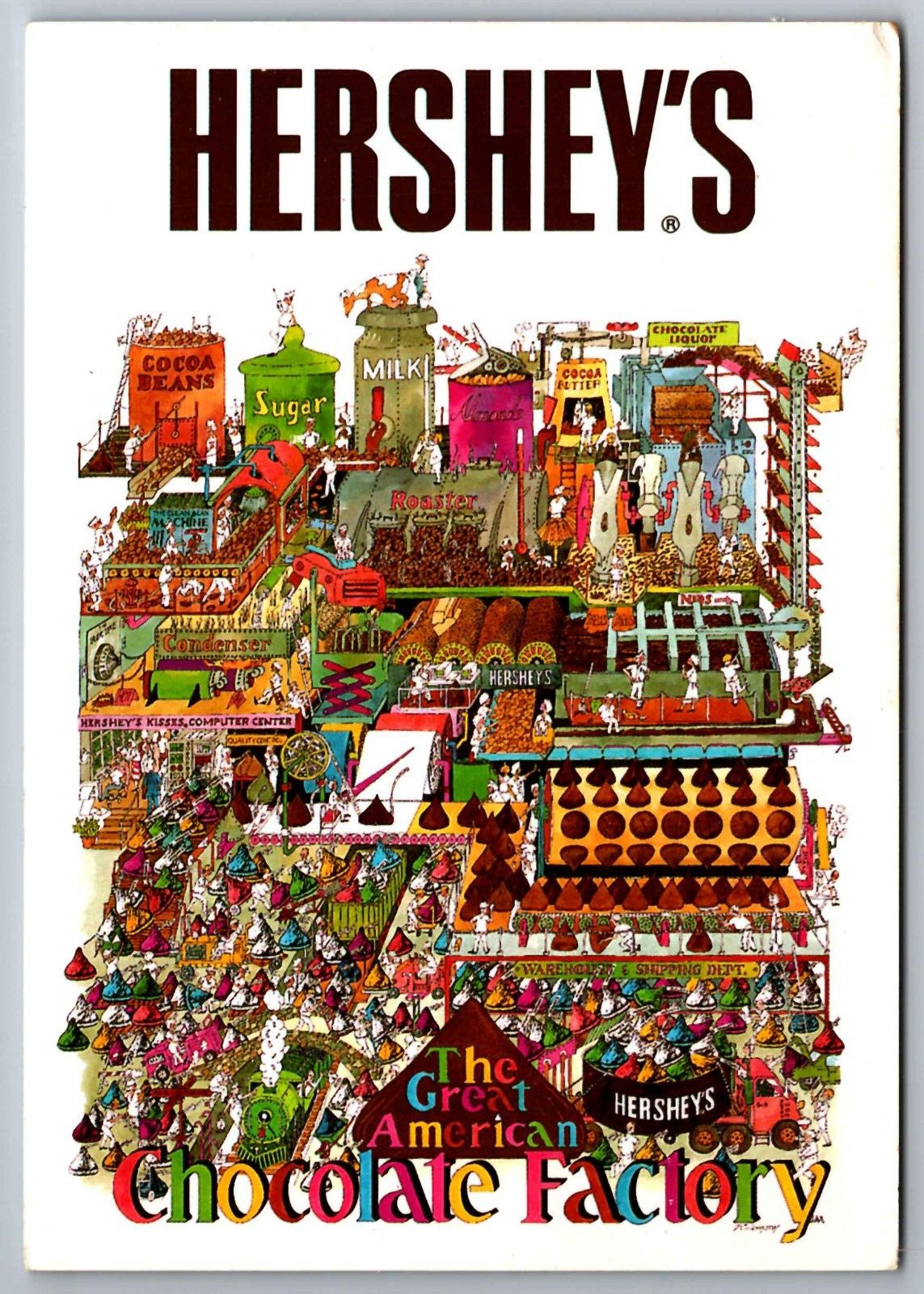 Postcard Hershey's The Great American Chocolate Factory Hershey Pennsylvania H 5