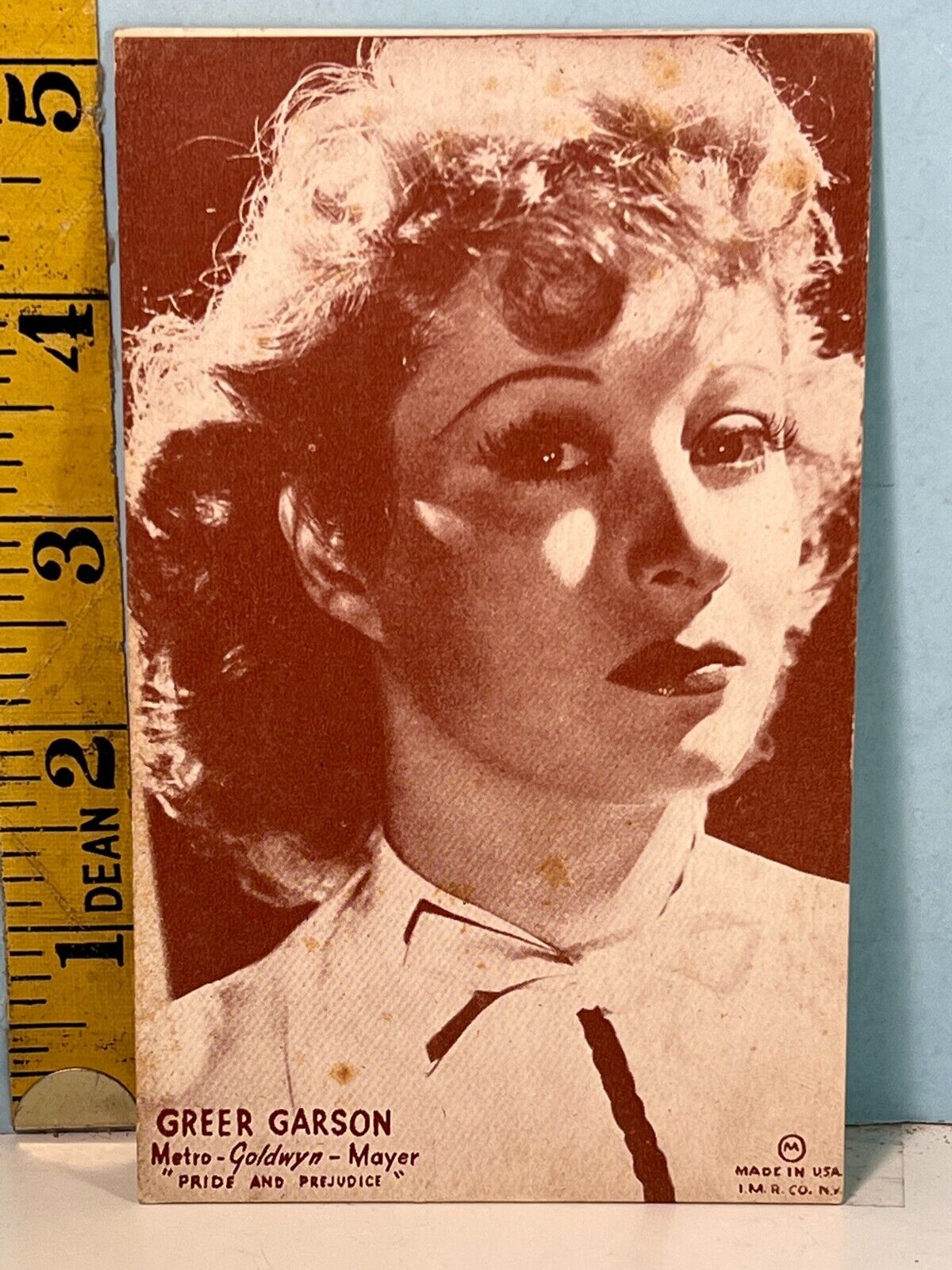 1943-66 Exhibit Mutoscope Card: Greer Garson MGM 