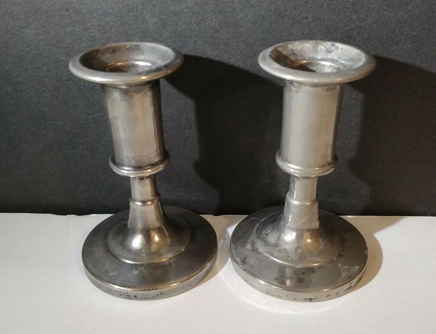Silver plated candlesticks made In Italy 3.5\