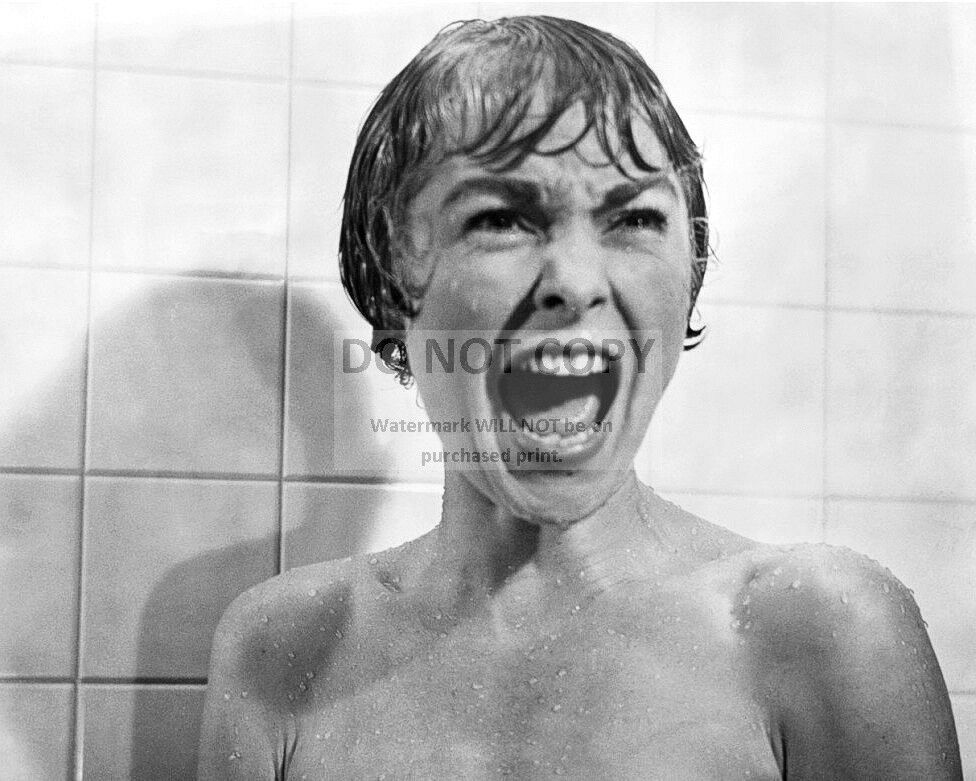 JANET LEIGH IN THE SHOWER SCENE FROM 