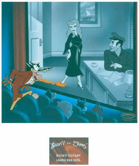 Warner Brothers-Bacall To Arms Limited Edition Cel Signed By Lauren Bacall