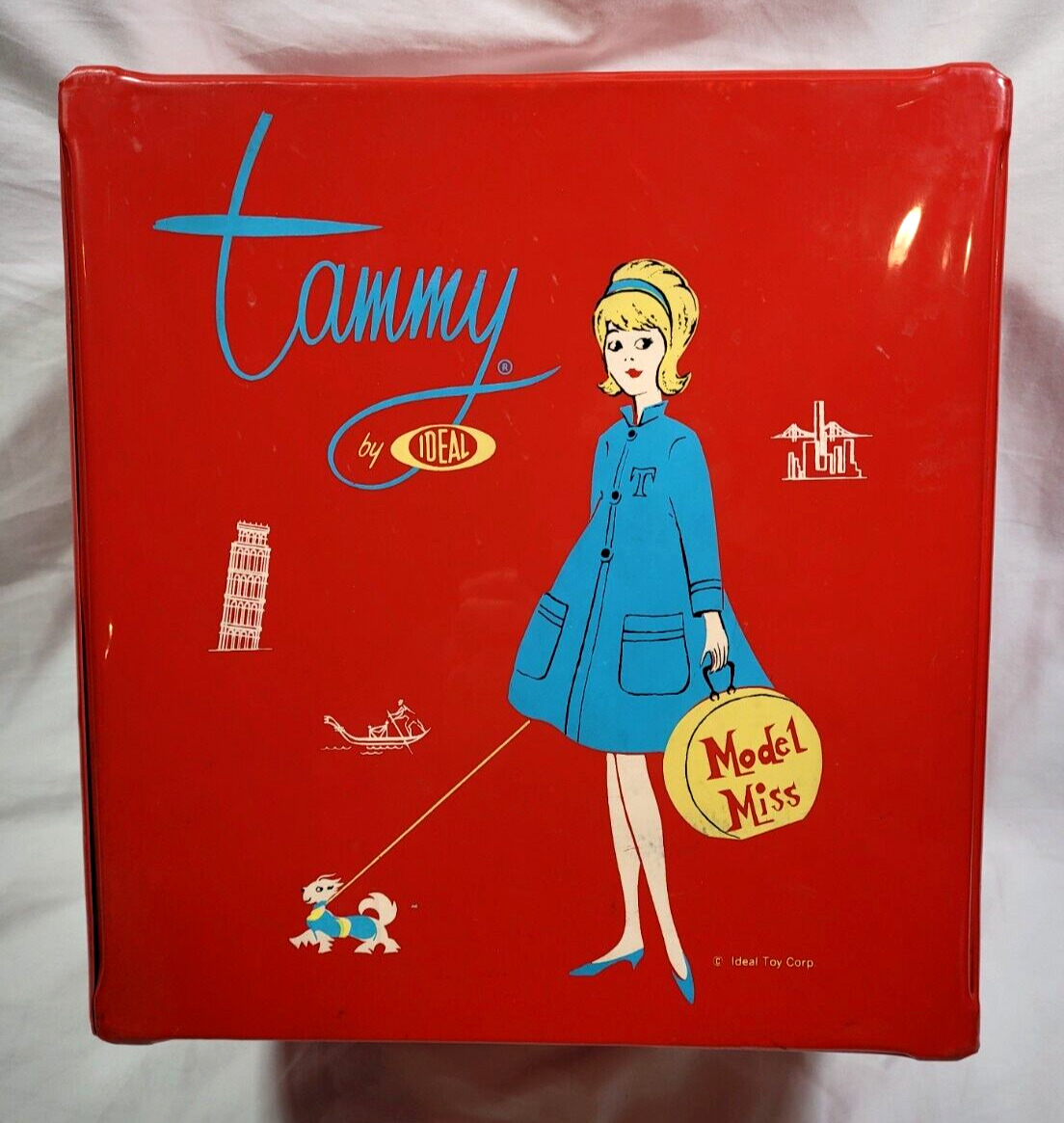 1960s Tammy RED Storage Case IDEAL Model Miss
