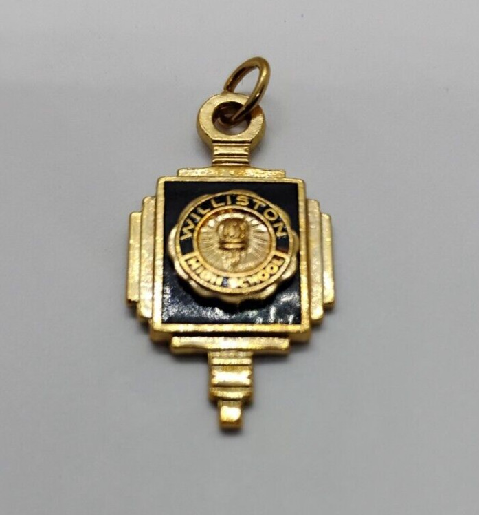 Vintage Williston High School Charm Pendant Medal