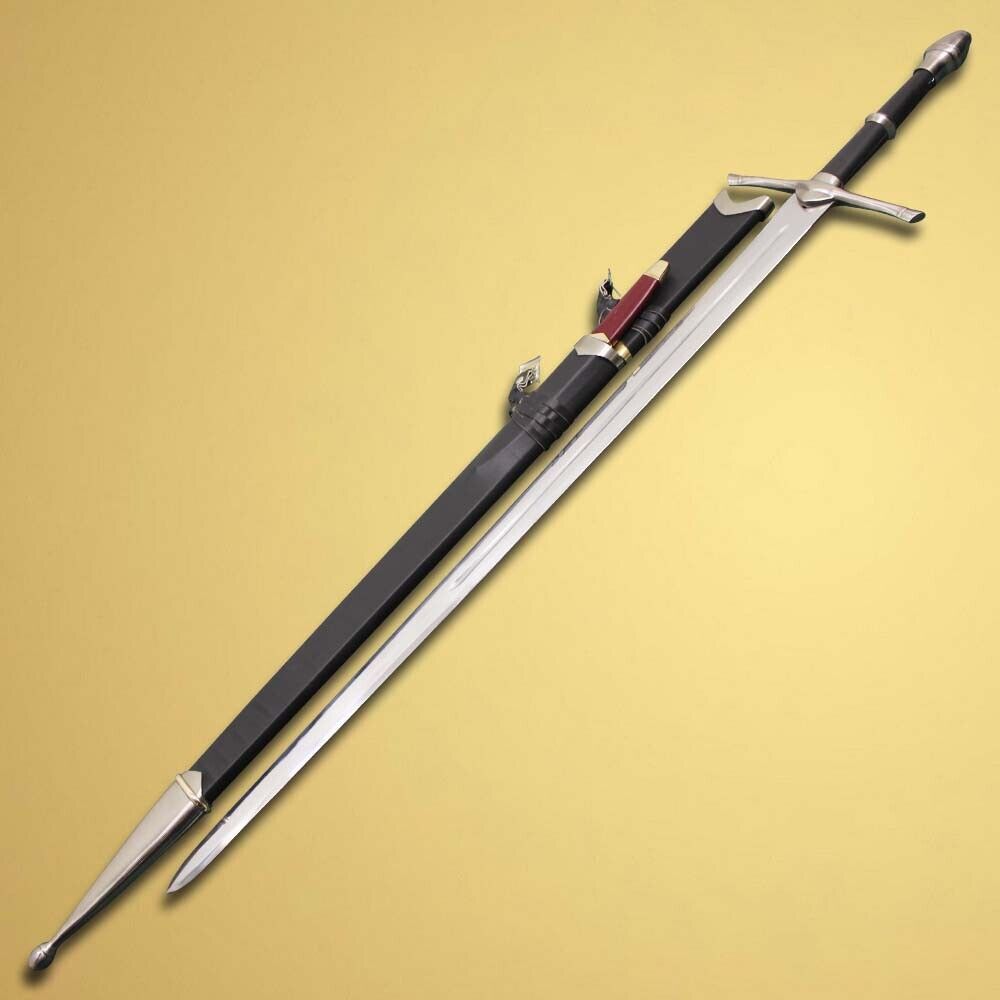 Aragorn Strider Ranger Sword (Black Color) With Knife Fully Handmade Replica