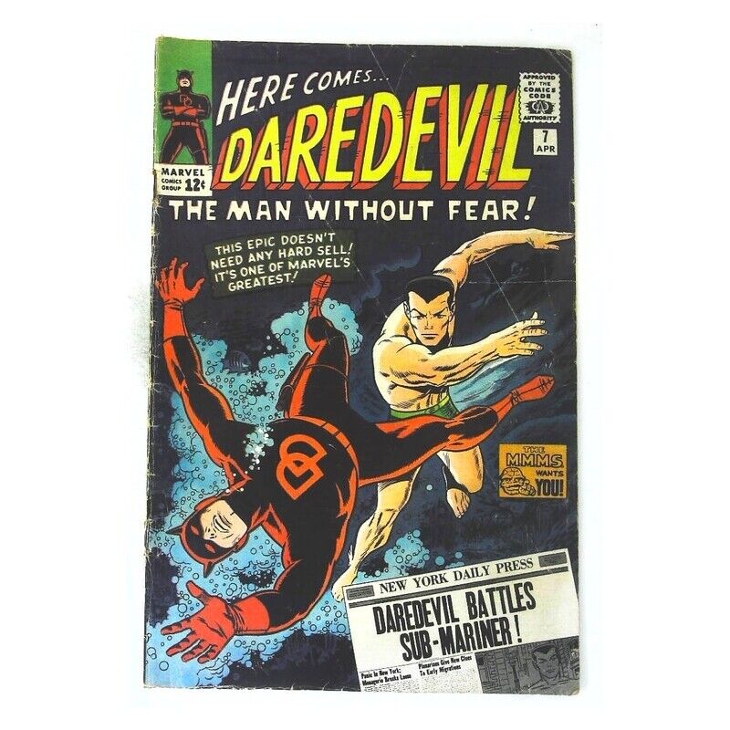 Daredevil #7  - 1964 series Marvel comics VG+ / Free USA Shipping [x'