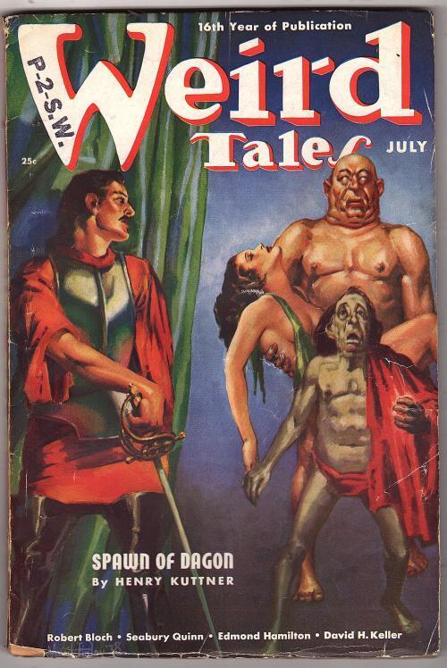 Weird Tales Jul 1938 Virgil Finlay GG Cvr; H.P. Lovecraft; Kuttner - Pulp