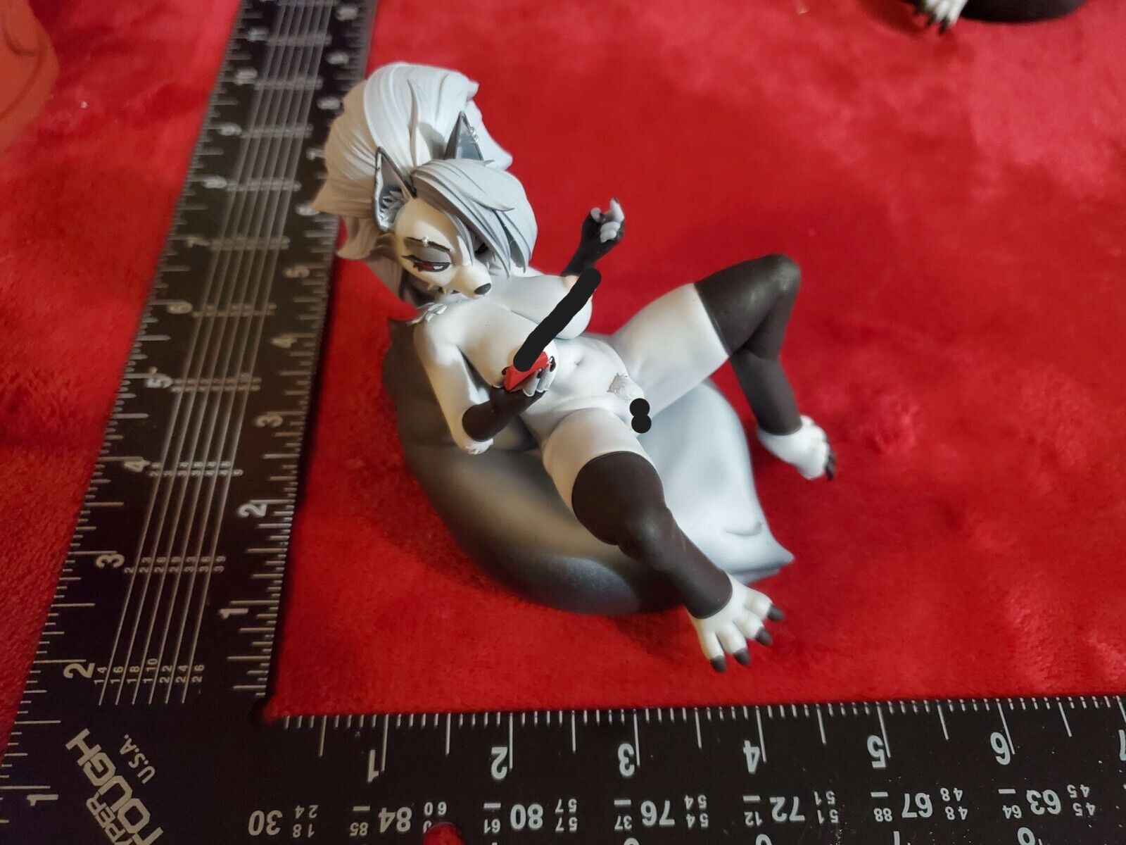 Loona Painted Figure - NSFW  Helluva boss (3D Print) Furry mat keychain