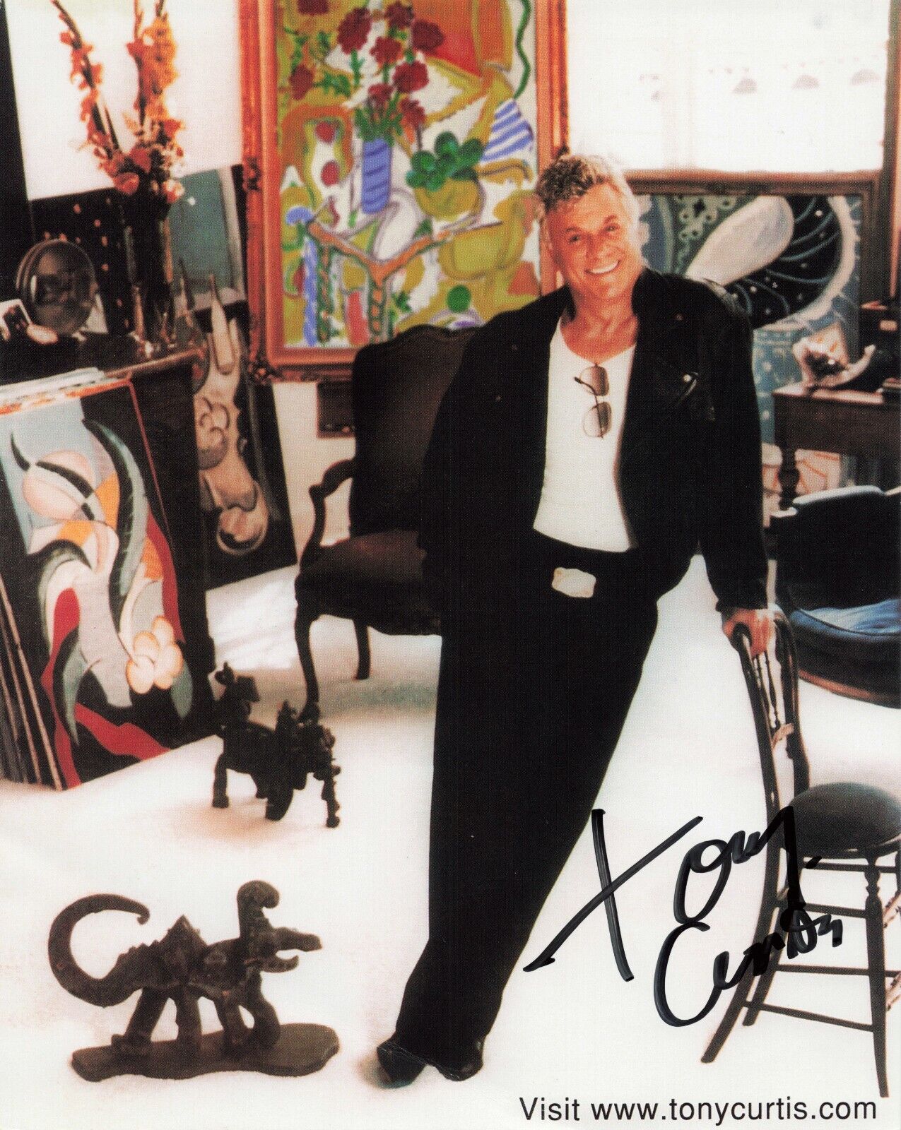 Tony Curtis Signed 8x10  Photo Autographed COA