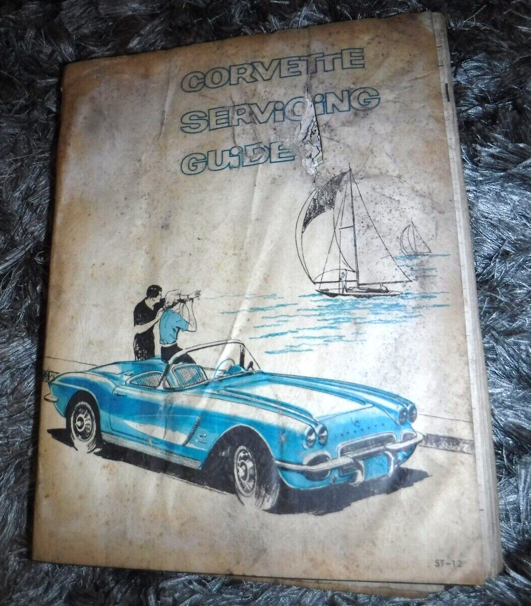 CORVETTE SERVICING GUIDE 1955 TO 1962 ORIGINAL SOFTCOVER BOOK
