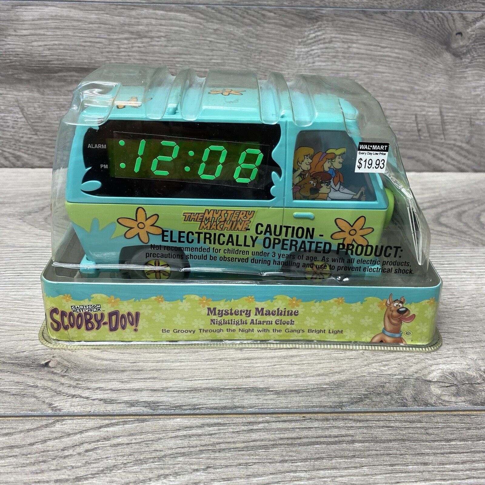 Vintage 1999 Scooby Doo Mystery Machine Alarm Clock Night Light **NEW RARE** Y2K