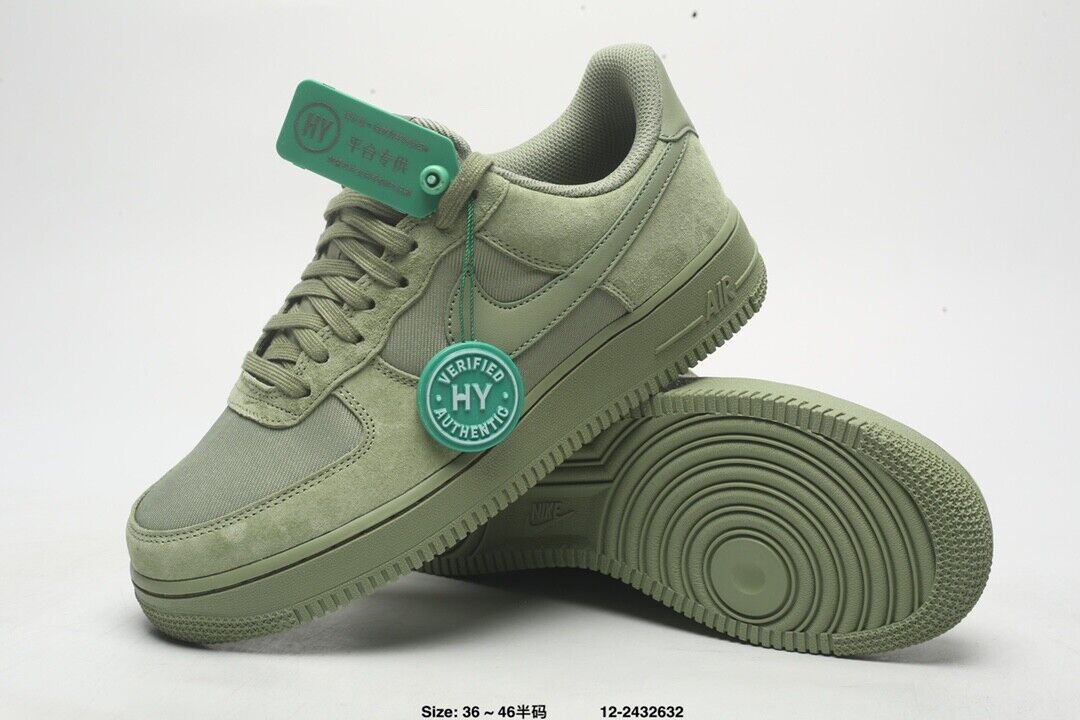 Air Shoes Force 1 Retro Casual Low Sneakers Olive Green Athletic for Men Women