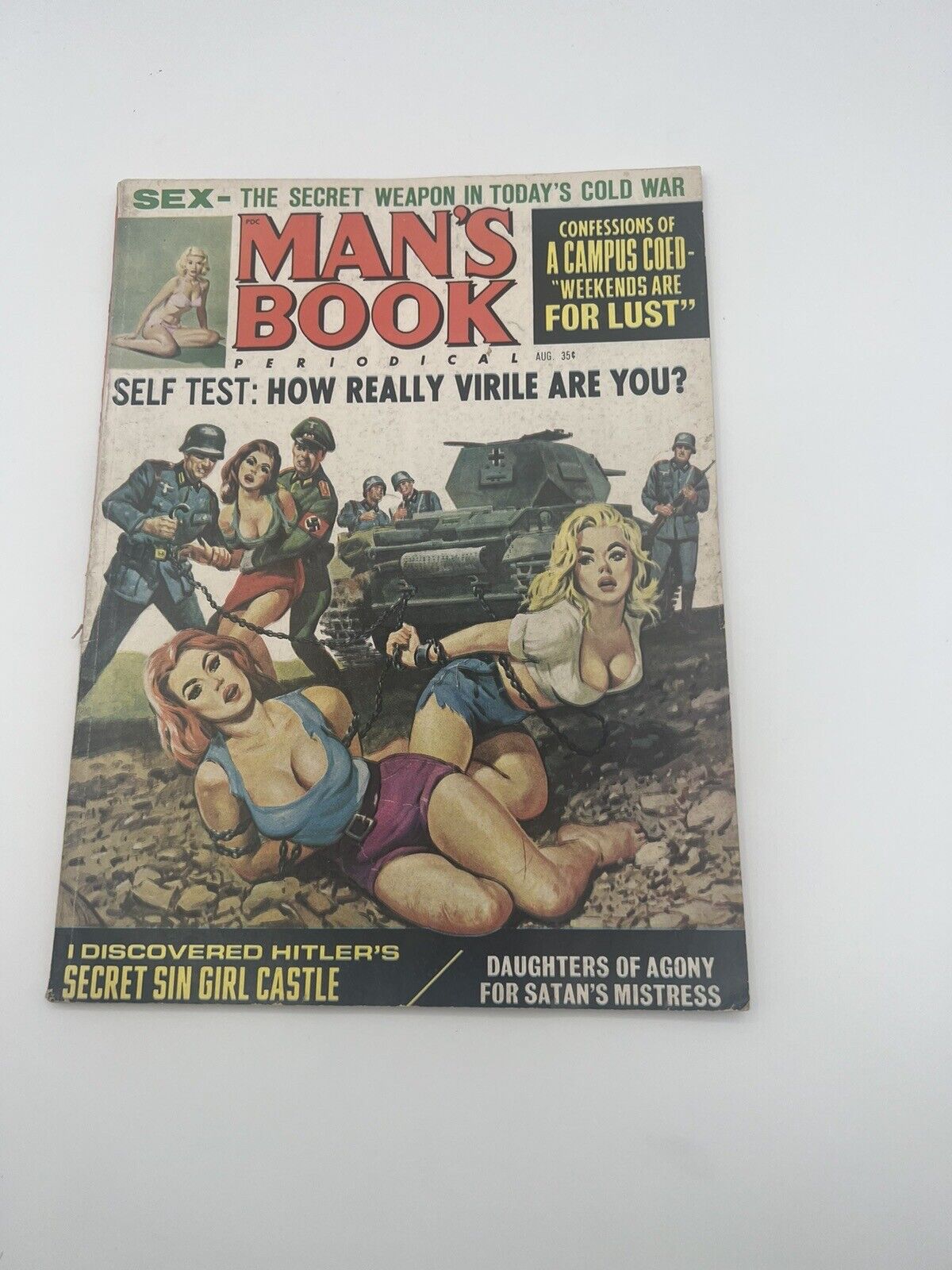 Man’s Book Vintage Magazine Periodical Collectible August 1967